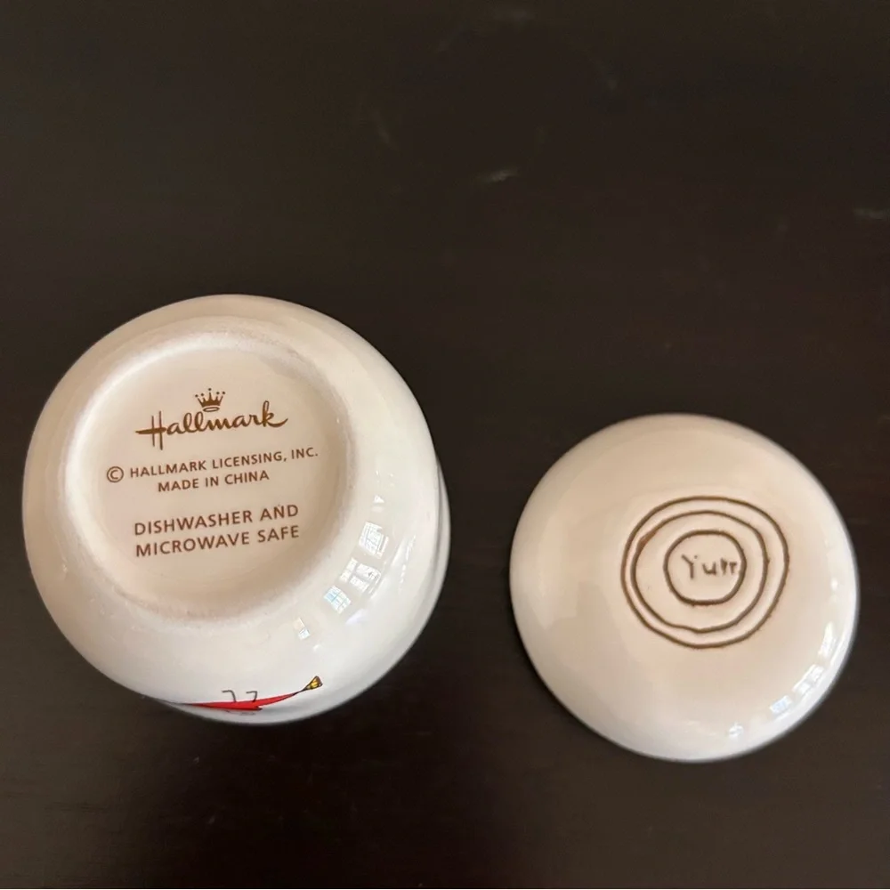 Hallmark Sprinkle & Pour Ceramic Sugar Bowl Cats Birds Kitchen Canister